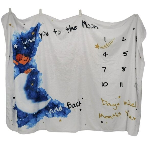 NIP Miles & Molly Baby Milestone Blanket 60X40 - Picture 9 of 9